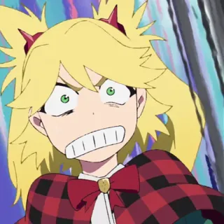 🔮 Chica anime, Dibujo animado, Enojado/a, Rubia, Personaje telegram sticker