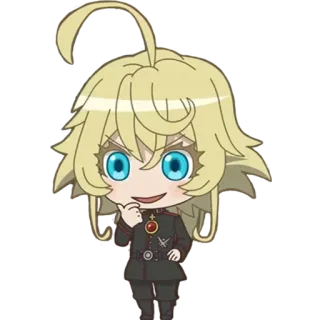 🧐 Tanya Degurechaff Saga of Tanya the Evil Anime, Chibi, Manga, Soldat, Militär, Tanya Degurechaff, Saga der Anya, das Böse whatsapp sticker