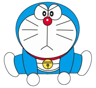 🧐 Doraemon doraemon, anime, desenho animado, personagem, azul, robô whatsapp sticker