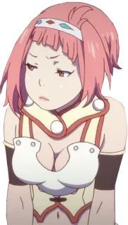 😒 Anime, Frau, Pinke Haare, Cartoon whatsapp sticker