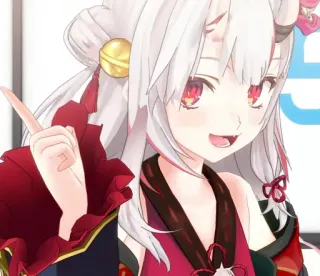 👆 Anime, Vtuber, Garota Anime, Personagem telegram sticker
