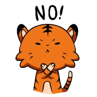 🐯 호랑이, 고양이, 동물, 귀여운, 스티커 telegram sticker