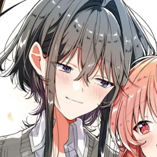 🎤 anime, manga, characters, couple, portrait whatsapp sticker