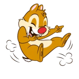 😂 Chip Ardilla listada, Dibujos animados, Disney, Personaje, Animal telegram sticker