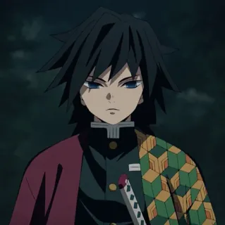 🌊 Giyu Tomioka Demon Slayer アニメ, 鬼滅の刃, 冨岡義勇, 剣, キャラクター whatsapp sticker
