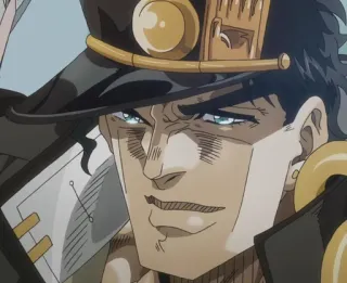 😊 Jotaro Kujo JoJo's Bizarre Adventure Anime, Manga, Jotaro Kujo, Le Bizzarre Avventure di JoJo, Personaggio, Serio, Sorrisetto whatsapp sticker
