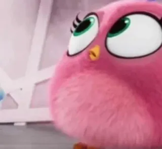 〰 Stella Angry Birds dessin animé, oiseau, rose, Angry Birds, Stella telegram sticker