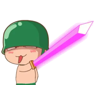 🗡 binh lính, mũ bảo hiểm, kiếm, phim hoạt hình, vũ khí, quân đội telegram sticker