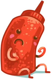 😟 sad, cartoon, jar, character, cute, emoji telegram sticker