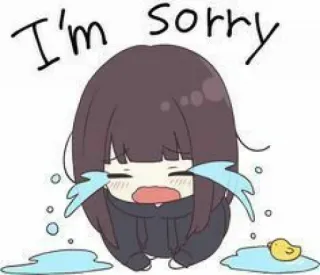 🥺 I'm sorry sorry, apology, cute, sad, crying, anime, emotional telegram sticker