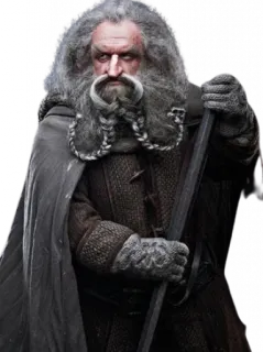 😐 Balin The Hobbit Balin, dwarf, The Hobbit, grey, wizard telegram sticker