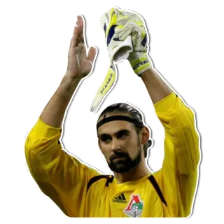 👏 サッカー, ゴールキーパー, アスリート, スポーツ, 男性 telegram sticker