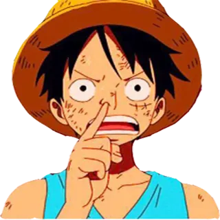 😐 Monkey D. Luffy One Piece Anime, Manga, Luffy, One Piece, Bajak Laut, Topi Jerami whatsapp sticker