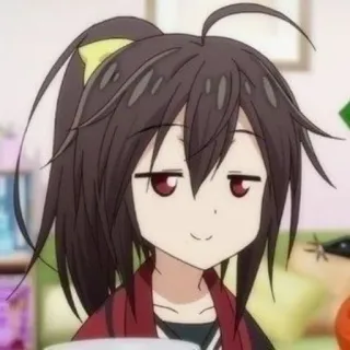 🙂 anime, smug, girl, character, cartoon telegram sticker