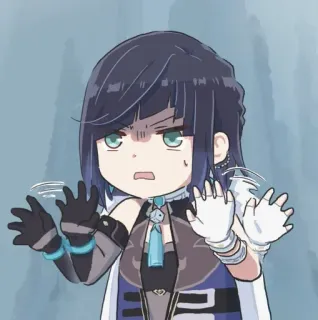🌟 Yelan Genshin Impact Anime, Personagem, Yelan, Genshin Impact telegram sticker