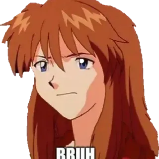 😒 BRUH meme, bruh, anime, sarcastic, funny telegram sticker