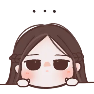 🧸 oi Dessin animé, Fille, Mignon, Emoji, Autocollant telegram sticker