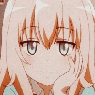 🕸 Anime, Dziewczyna, Słodkie, Kreskówka, Manga, Postać telegram sticker