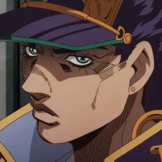 🌊 Jotaro Kujo JoJo's Bizarre Adventure anime, manga, jojos bizarre adventure, jotaro kujo, character telegram sticker