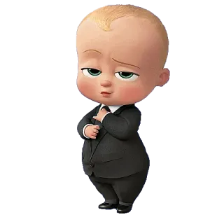 😏 Boss Baby The Boss Baby bebé, jefe, traje, dibujos animados, animado telegram sticker