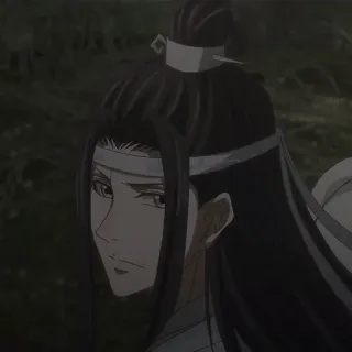 ⛩ Lan Wangji The Untamed anime, The Untamed, Lan Wangji, Wei Wuxian, Chinese drama telegram sticker
