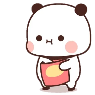 🍟 แพนด้า, น่ารัก, คาวาอิ, สติกเกอร์, สัตว์ telegram sticker