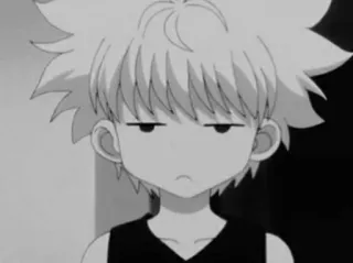 🩸 Killua Zoldyck Hunter x Hunter Anime, Killua, Hunter x Hunter, Suasana hati, Kesal, Bosan, Karakter anime telegram sticker