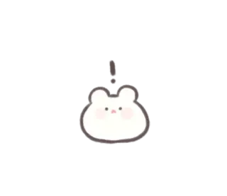 ☁️ imut, beruang, binatang, kawaii, stiker telegram sticker