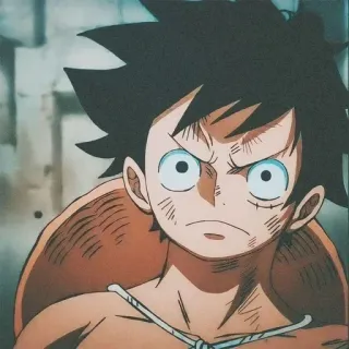 😠 Luffy One Piece Anime, One Piece, Luffy, Dibujos animados, Manga, Pirata telegram sticker