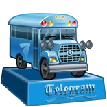 🎁 Telegram Telegram, Autobus, Logo, Social media, Comunicazione telegram sticker
