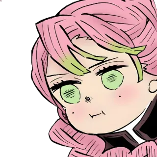 👾 Mitsuri Kanroji Demon Slayer Anime, Demon Slayer, Mitsuri Kanroji, Hashira, Hashira do Amor, Sticker telegram sticker
