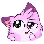 🤔 hoạt hình, mèo, động vật, dễ thương, nhãn dán, cử chỉ telegram sticker
