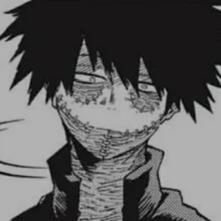 ⚡️ Dabi My Hero Academia 애니메이션, 만화, 다비, 나의 히어로 아카데미아, 빌런, 흉터, 꿰맴자국 telegram sticker