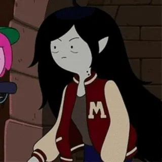 🖤 Marceline Adventure Time Мультфильм, Вампир, Марселин, Время приключений telegram sticker