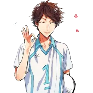 👌 Oikawa Tooru Haikyuu!! Anime, Haikyuu, Oikawa, Tooru, Voleibol, Personagem telegram sticker