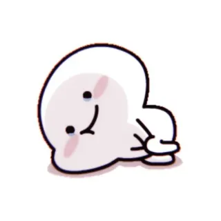 🦋 Cartoon, Figur, Kawaii, Niedlich, Blob, Lächelnd whatsapp sticker