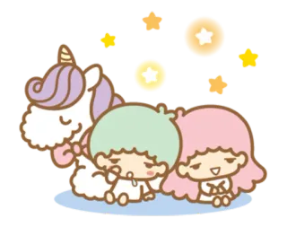 💤 kawaii, fofo, pastel, estrelas, unicórnio telegram sticker