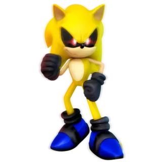 🔋 Sonic ソニック・ザ・ヘッジホッグ, ビデオゲーム, アニメ, スーパーソニック, 黄色 telegram sticker