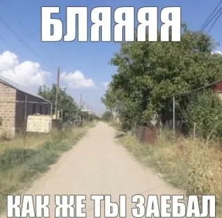 🙄 БЛЯЯЯЯ
КАК ЖЕ ТЫ ЗАЕБАЛ russisch, straße, beleidigend, schimpfwort telegram sticker