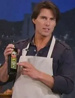 ✨ Tom Cruise Tom Cruise, celebridad, actor, aceite de oliva, cocina telegram sticker