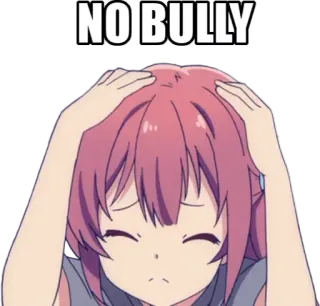 😣 NO BULLY 反对霸凌, 卡通, 动漫 telegram sticker