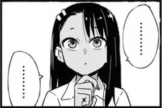 🤔 Nagatoro Don't Toy with Me, Miss Nagatoro Anime, Manga, Nagatoro, Expresión, Pensando telegram sticker
