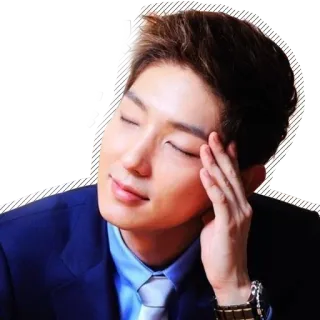 🤔 ผู้ชาย, คน, สูท, หล่อ, เกาหลี, ผ่อนคลาย whatsapp sticker