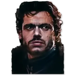 😒 Robb Stark Game of Thrones game of thrones, robb stark, personagem, série whatsapp sticker