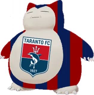 🟥 Snorlax TARANTO FC
1927 Pokémon, Snorlax, Taranto FC, Club de fútbol, Fútbol italiano telegram sticker