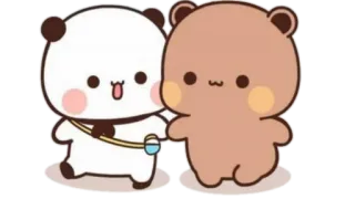 🫖 imut, beruang, binatang, kawaii, panda, kartun telegram sticker