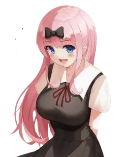 😊 Chika Fujiwara Kaguya-sama: Love Is War anime, chibi, chica, Chika, Fujiwara whatsapp sticker