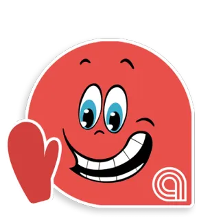 👋 Desenho animado, Emoji, Sorriso, Acenando, Saudação, Fofo whatsapp sticker