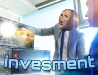💴 invesment Mème, Stonks, Finance, Investissement whatsapp sticker