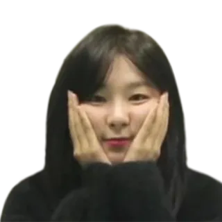 🤗 kpop, ragazza, carina, allegra, ritratto, faccia, sorridente telegram sticker